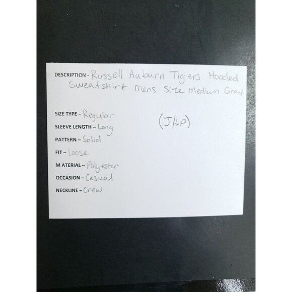 Auburn Tiger's Hooded Sweatshirt Men's Size Medium Gray - Picture 6 of 7